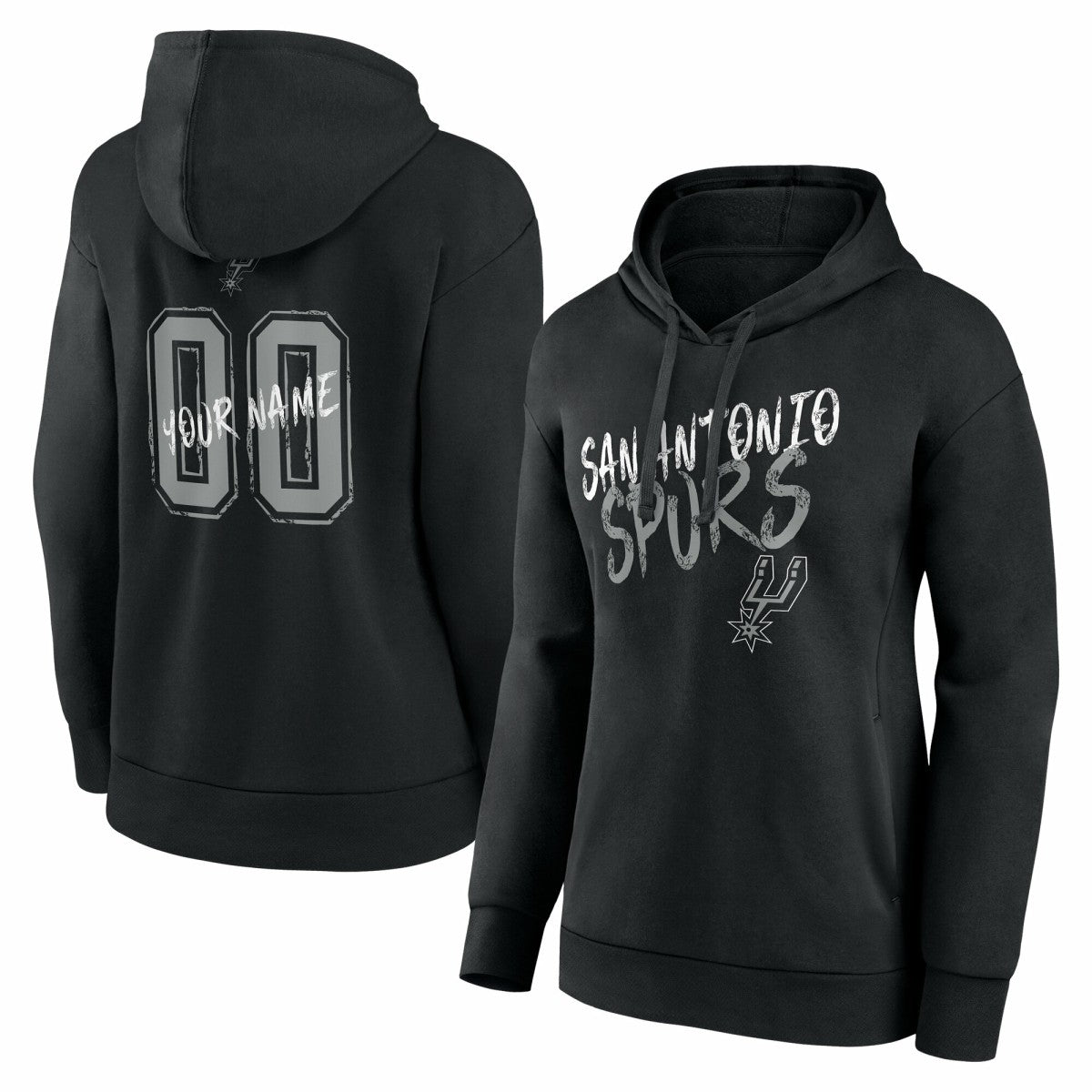San Antonio Spurs Women's Hustle Custom Pullover Hoodie For Sale