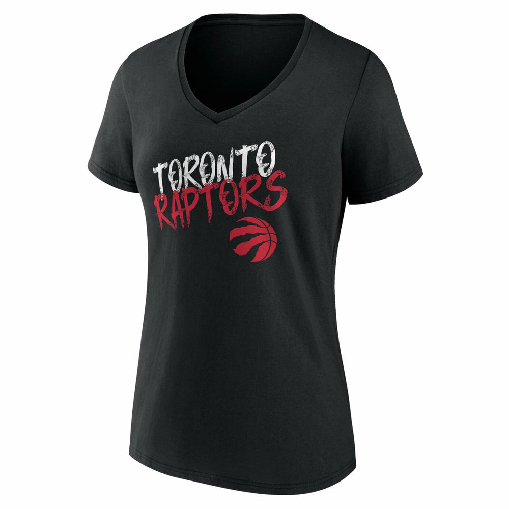 Toronto Raptors Women's Hustle Custom V-Neck T-Shirt Discount