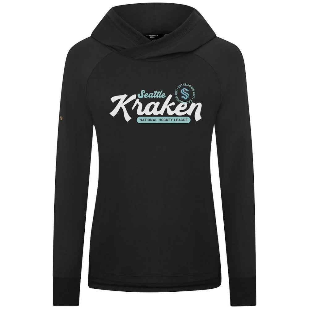 Seattle Kraken Levelwear Women's Slender Monument Raglan Pullover Hoodie On Sale