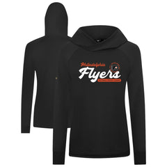 Philadelphia Flyers Levelwear Women's Slender Monument Raglan Pullover Hoodie Sale