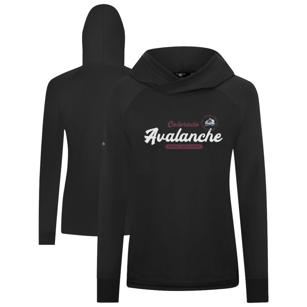 Colorado Avalanche Levelwear Women's Slender Monument Raglan Pullover Hoodie Sale