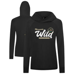 Minnesota Wild Levelwear Women's Slender Monument Raglan Pullover Hoodie Outlet