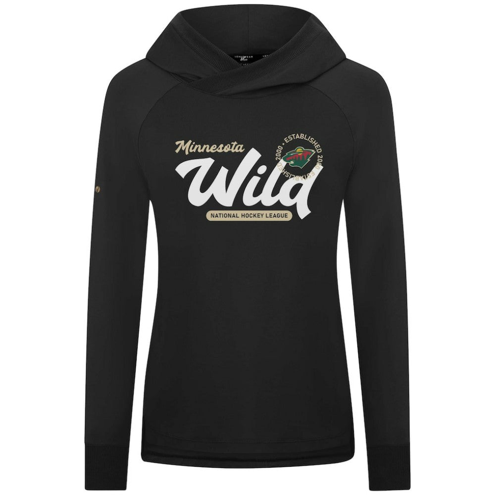 Minnesota Wild Levelwear Women's Slender Monument Raglan Pullover Hoodie Outlet