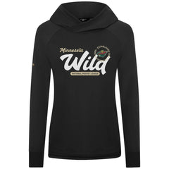 Minnesota Wild Levelwear Women's Slender Monument Raglan Pullover Hoodie Outlet