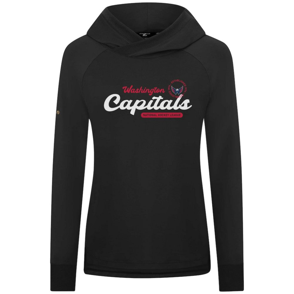 Washington Capitals Levelwear Women's Slender Monument Raglan Pullover Hoodie For Sale