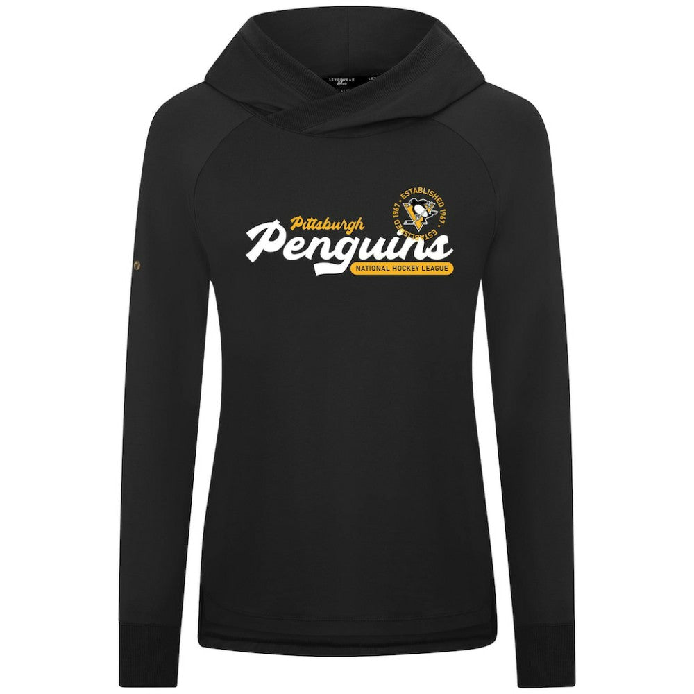 Pittsburgh Penguins Levelwear Women's Slender Monument Raglan Pullover Hoodie Sale