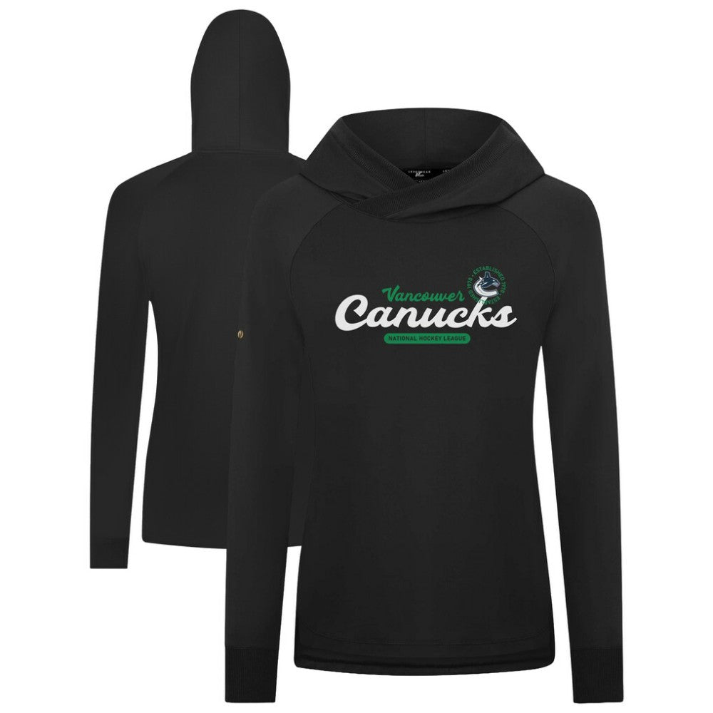 Vancouver Canucks Levelwear Women's Slender Monument Raglan Pullover Hoodie Discount