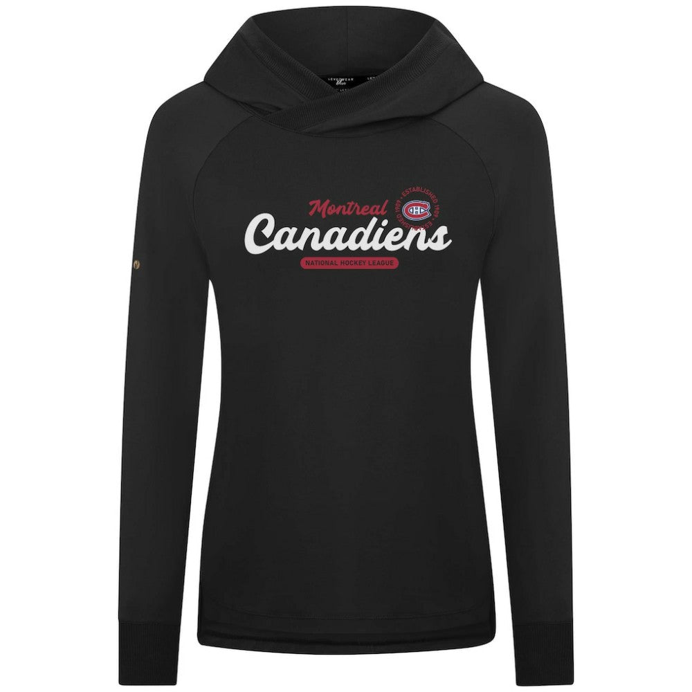 Montreal Canadiens Levelwear Women's Slender Monument Raglan Pullover Hoodie Discount