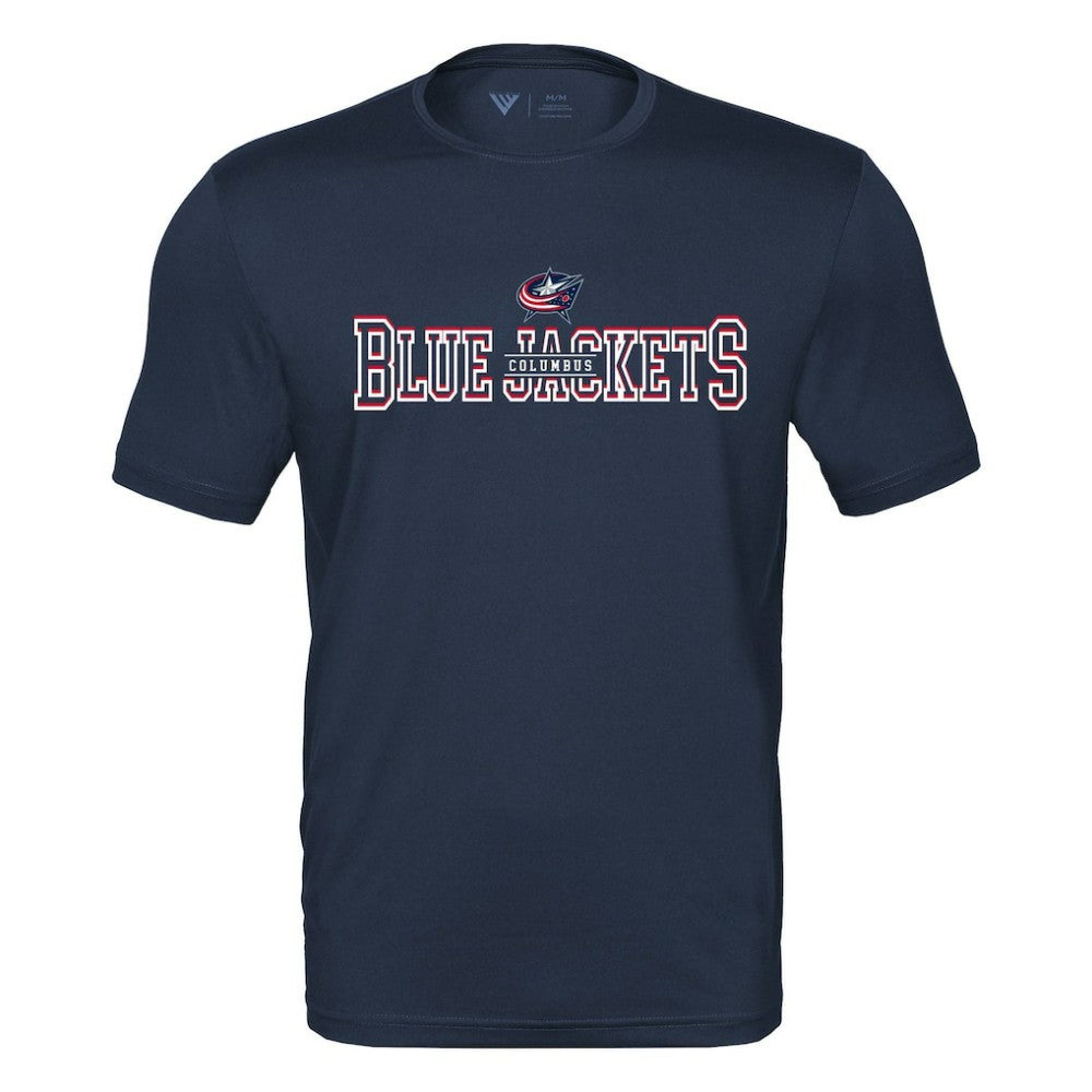 Columbus Blue Jackets Levelwear Anthem Journey Performance T-Shirt On Sale