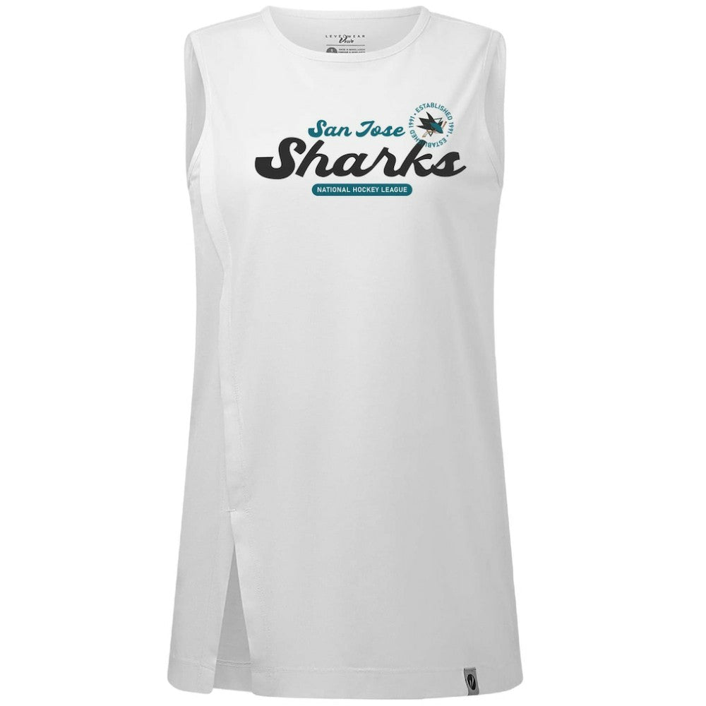 San Jose Sharks Levelwear Women's Influx Monument Tank Top Outlet
