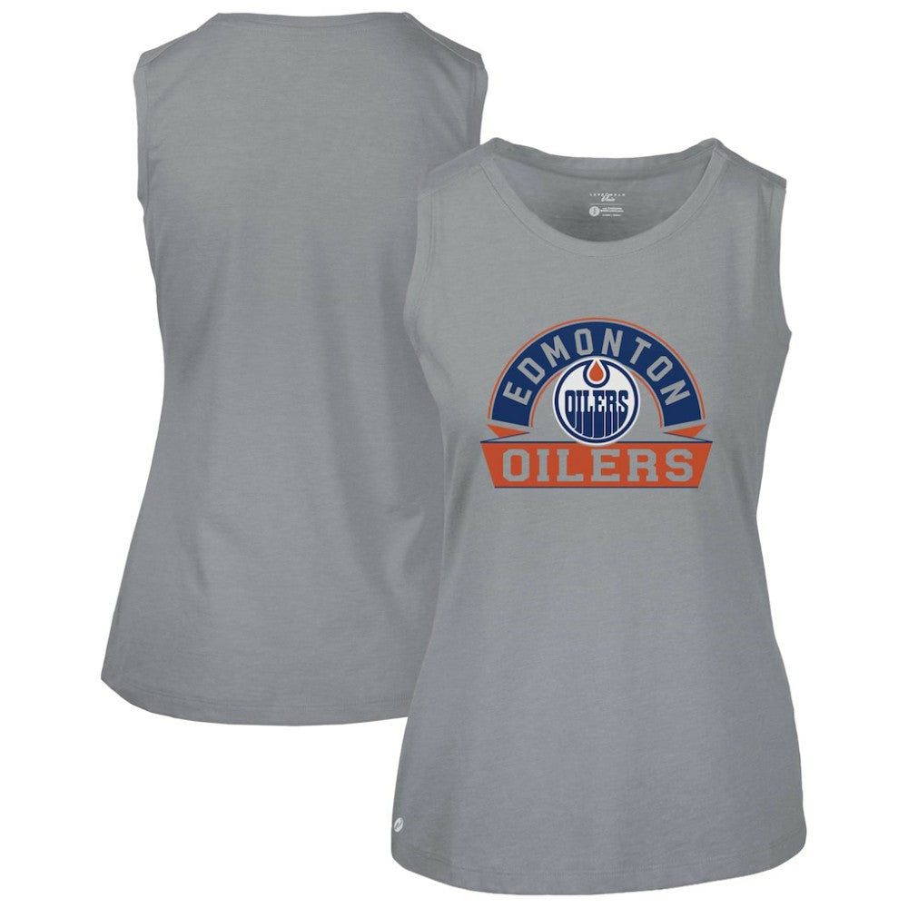 Edmonton Oilers Levelwear Women's Macy Banner Arch Tank Top Online