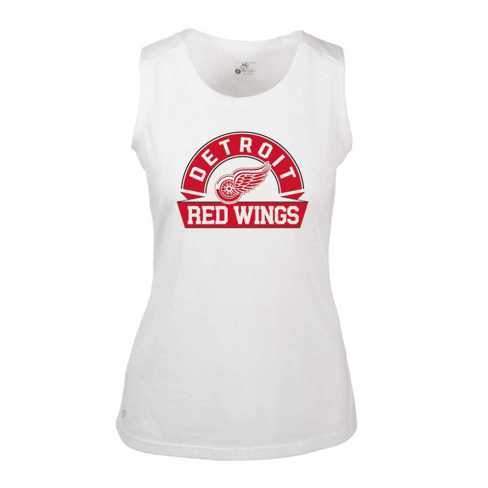 Detroit Red Wings Levelwear Women's Macy Banner Arch Tank Top For Sale