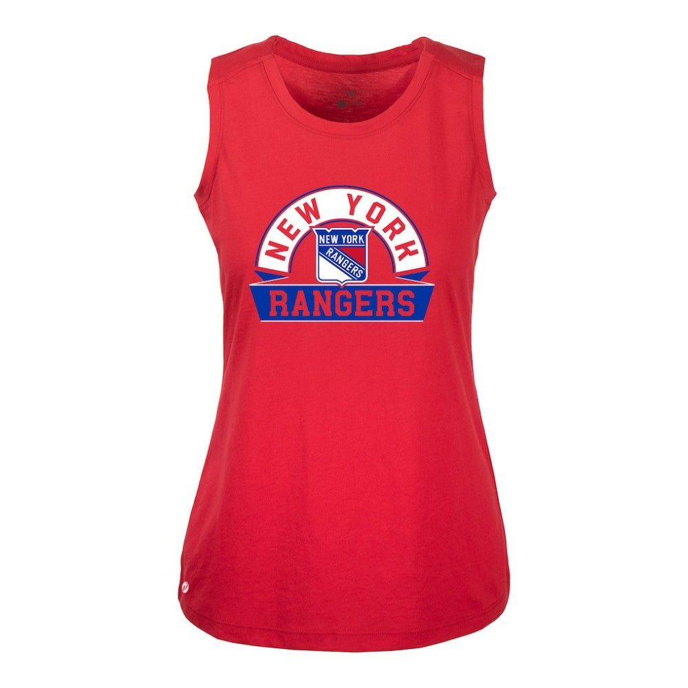 New York Rangers Levelwear Women's Macy Banner Arch Tank Top Outlet