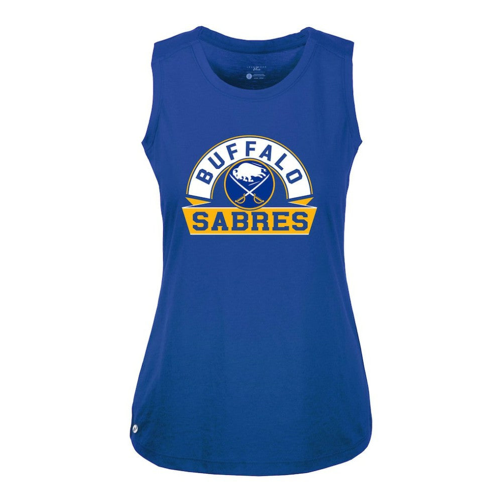 Buffalo Sabres Levelwear Women's Macy Banner Arch Tank Top Discount