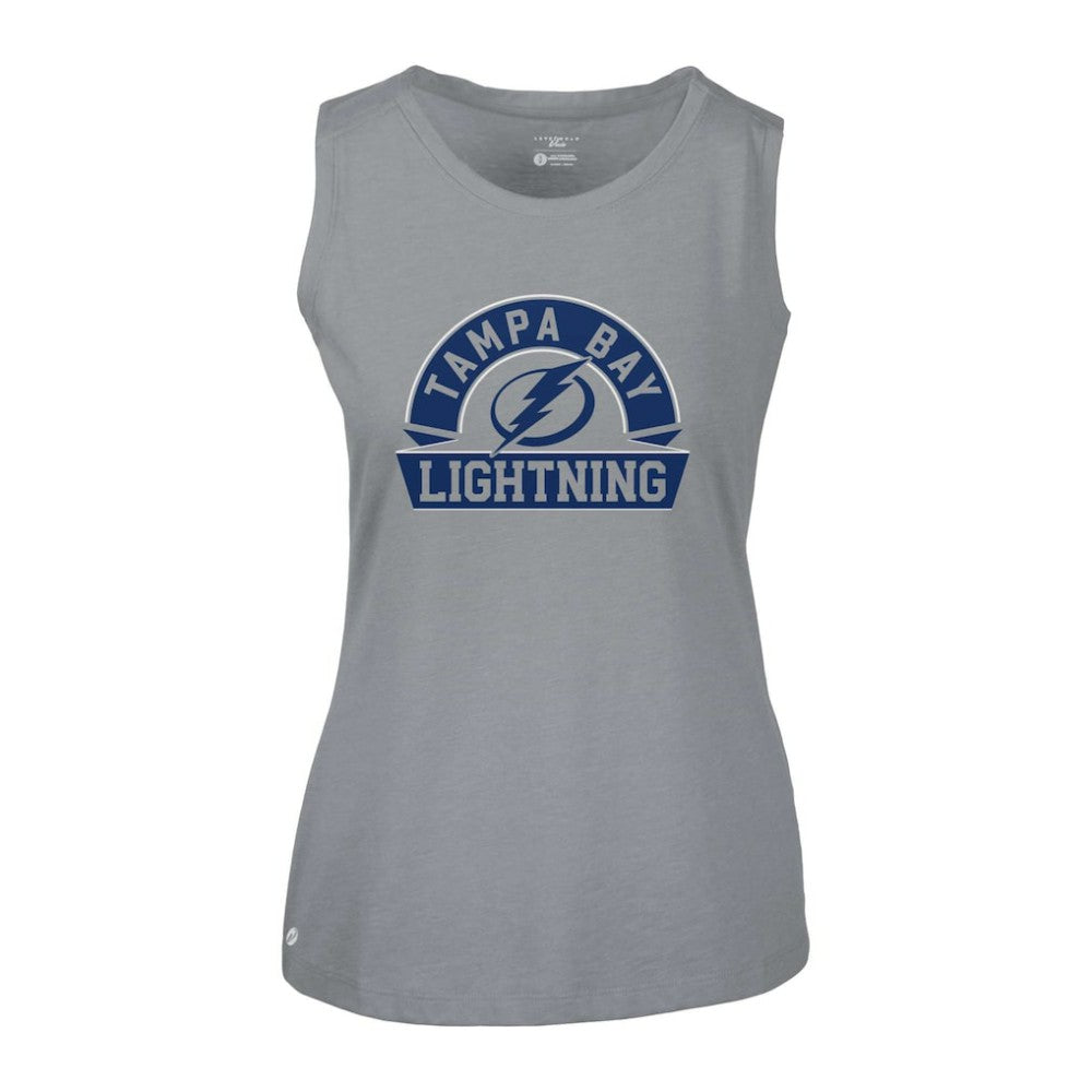 Tampa Bay Lightning Levelwear Women's Macy Banner Arch Tank Top For Sale