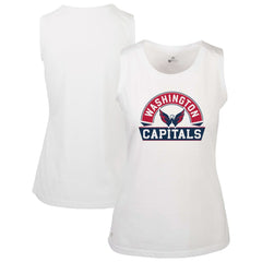 Washington Capitals Levelwear Women's Macy Banner Arch Tank Top For Sale