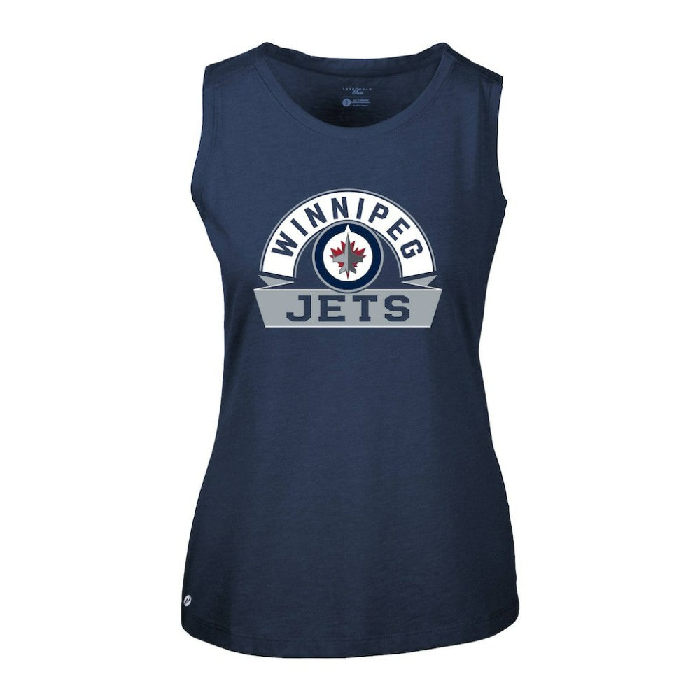 Winnipeg Jets Levelwear Women's Macy Banner Arch Tank Top For Sale