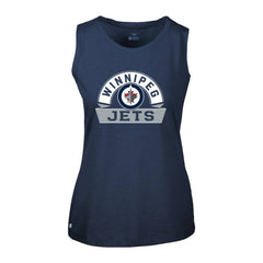 Winnipeg Jets Levelwear Women's Macy Banner Arch Tank Top For Sale
