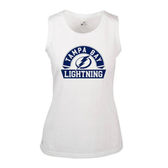 Tampa Bay Lightning Levelwear Women's Macy Banner Arch Tank Top Outlet