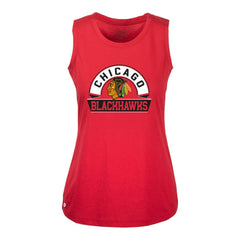 Chicago Blackhawks Levelwear Women's Macy Banner Arch Tank Top Discount