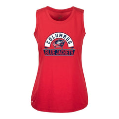 Columbus Blue Jackets Levelwear Women's Macy Banner Arch Tank Top On Sale