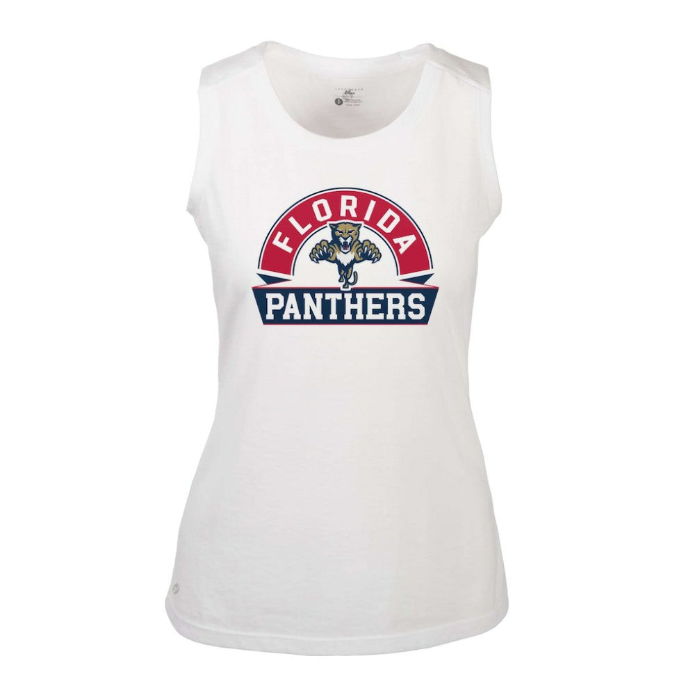 Florida Panthers Levelwear Women's Macy Banner Arch Tank Top On Sale