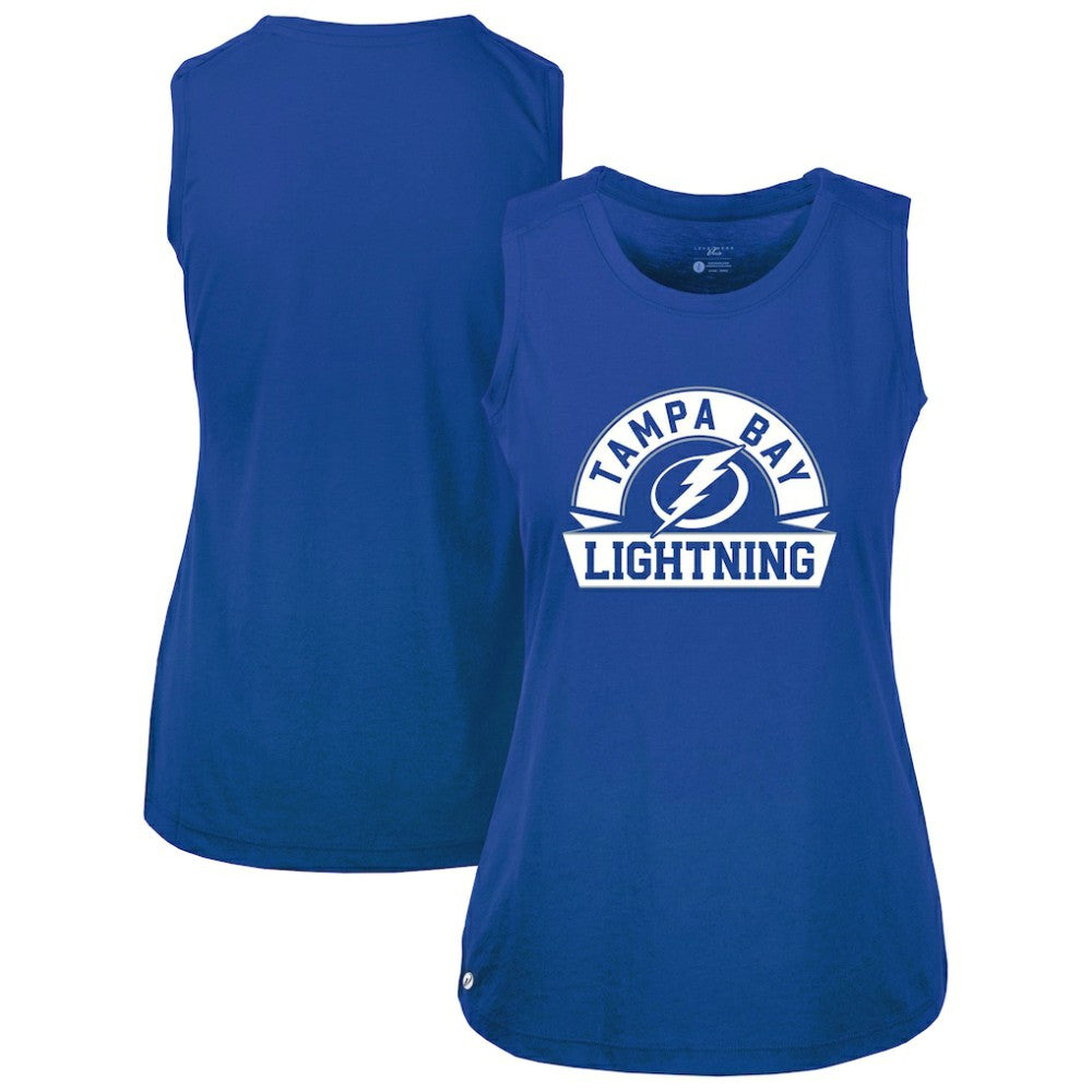 Tampa Bay Lightning Levelwear Women's Macy Banner Arch Tank Top Discount