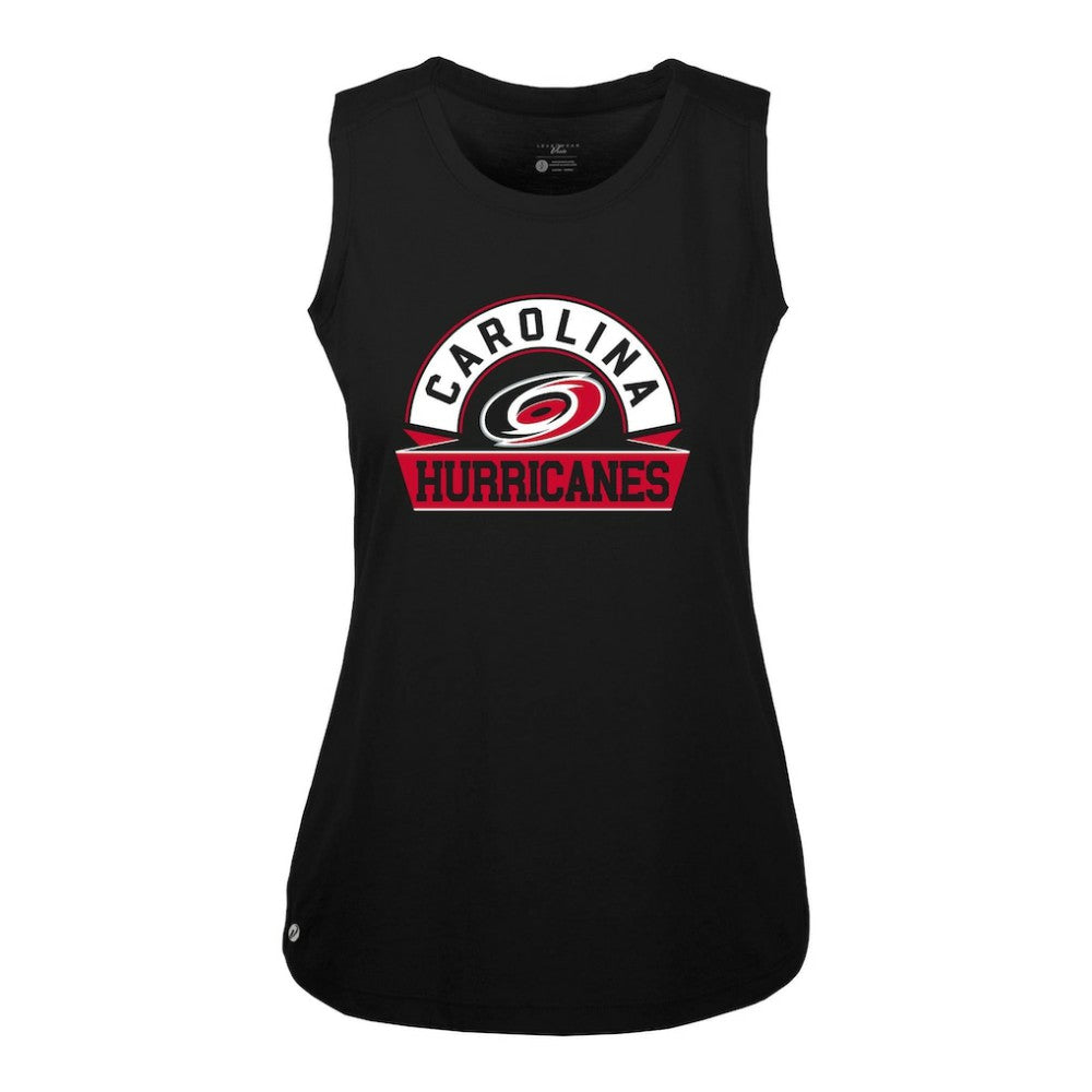 Carolina Hurricanes Levelwear Women's Macy Banner Arch Tank Top Sale