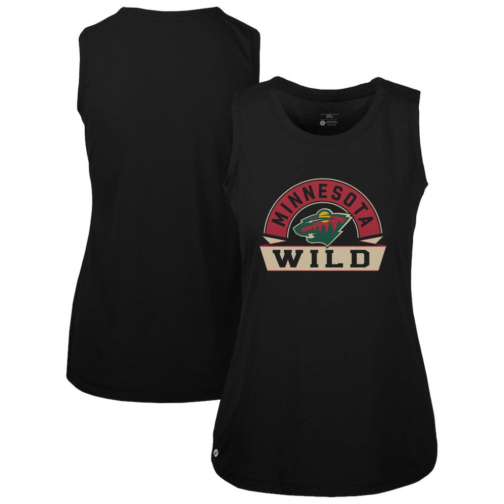 Minnesota Wild Levelwear Women's Macy Banner Arch Tank Top On Sale