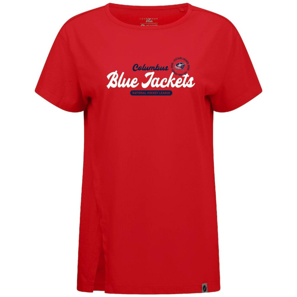 Columbus Blue Jackets Levelwear Women's Influx Monument T-Shirt Sale