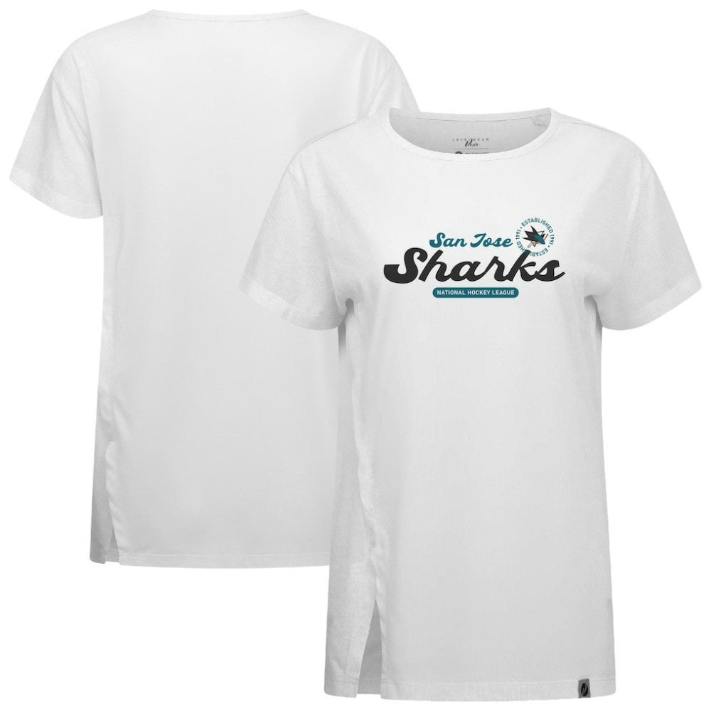 San Jose Sharks Levelwear Women's Influx Monument T-Shirt For Sale