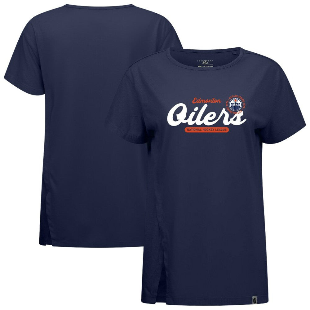 Edmonton Oilers Levelwear Women's Influx Monument T-Shirt Sale