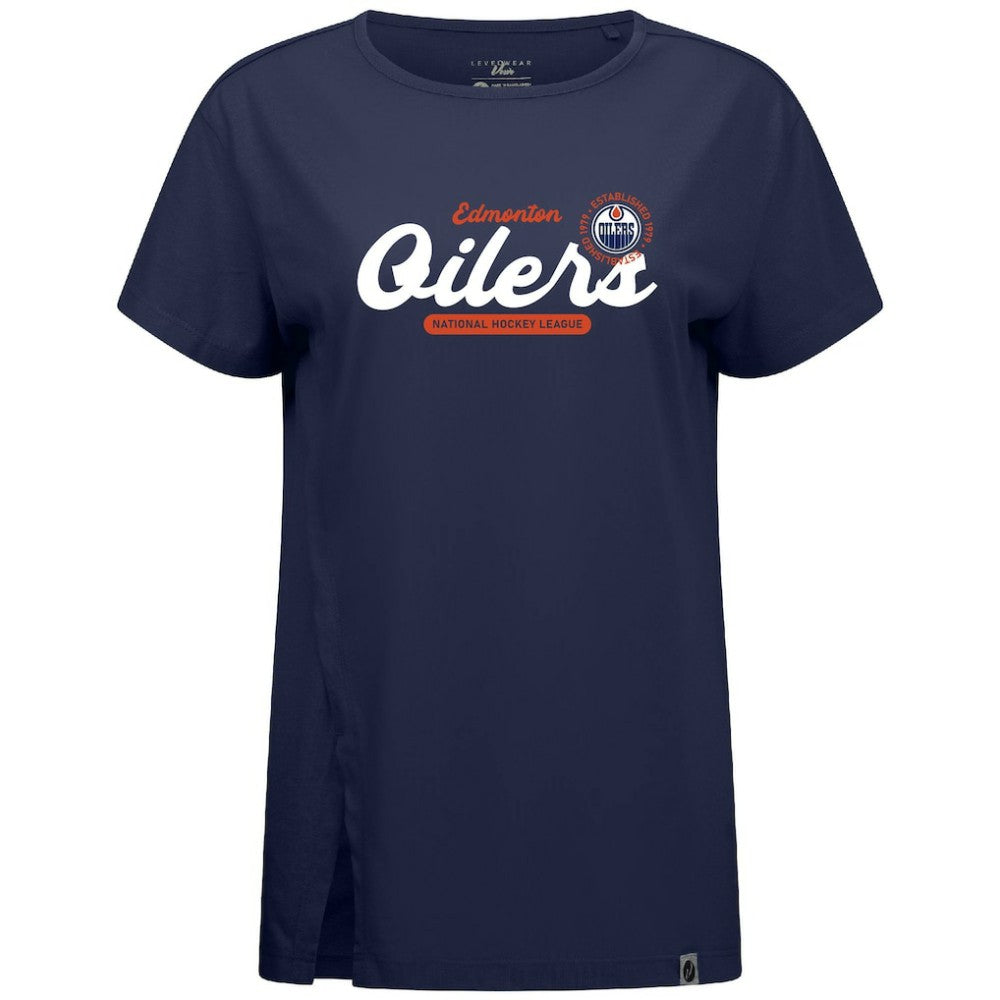 Edmonton Oilers Levelwear Women's Influx Monument T-Shirt Sale