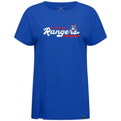 New York Rangers Levelwear Women's Influx Monument T-Shirt For Sale