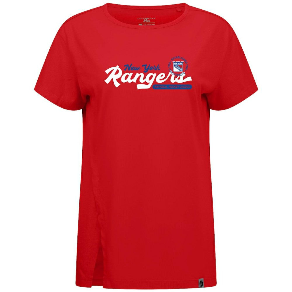 New York Rangers Levelwear Women's Influx Monument T-Shirt Outlet