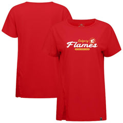 Calgary Flames Levelwear Women's Influx Monument T-Shirt For Sale