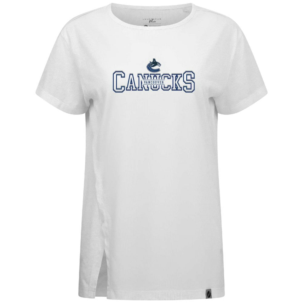 Vancouver Canucks Levelwear Women's Influx Journey T-Shirt On Sale