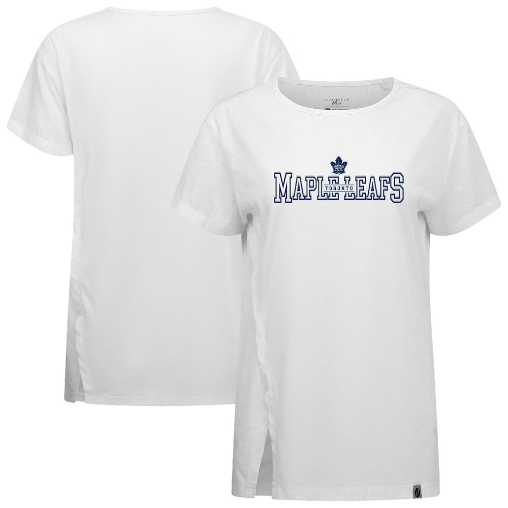 Toronto Maple Leafs Levelwear Women's Influx Journey T-Shirt On Sale