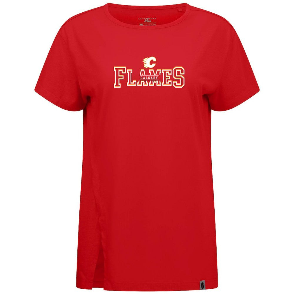 Calgary Flames Levelwear Women's Influx Journey T-Shirt Outlet