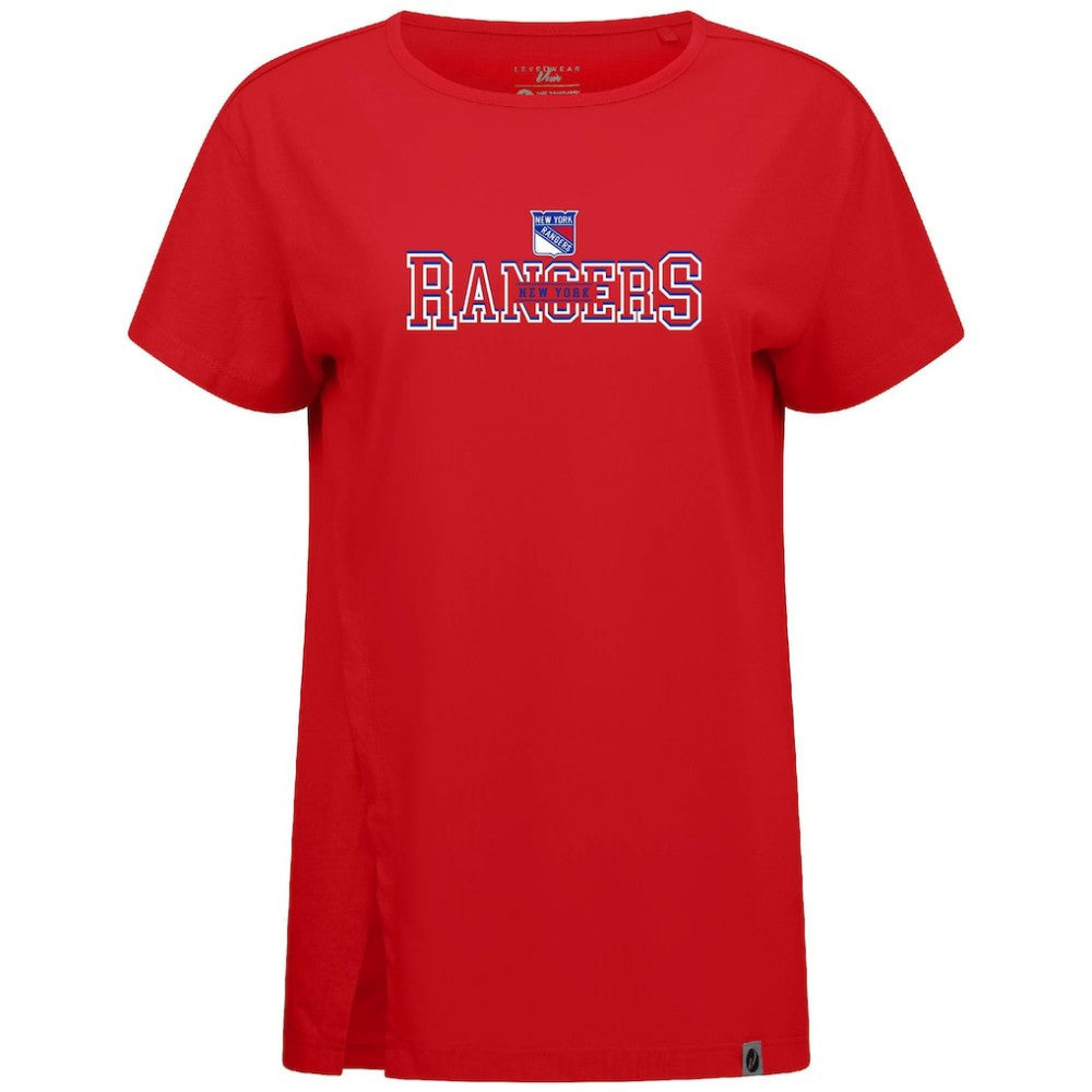 New York Rangers Levelwear Women's Influx Journey T-Shirt On Sale