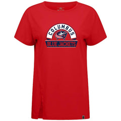 Columbus Blue Jackets Levelwear Women's Influx Banner Arch T-Shirt Discount