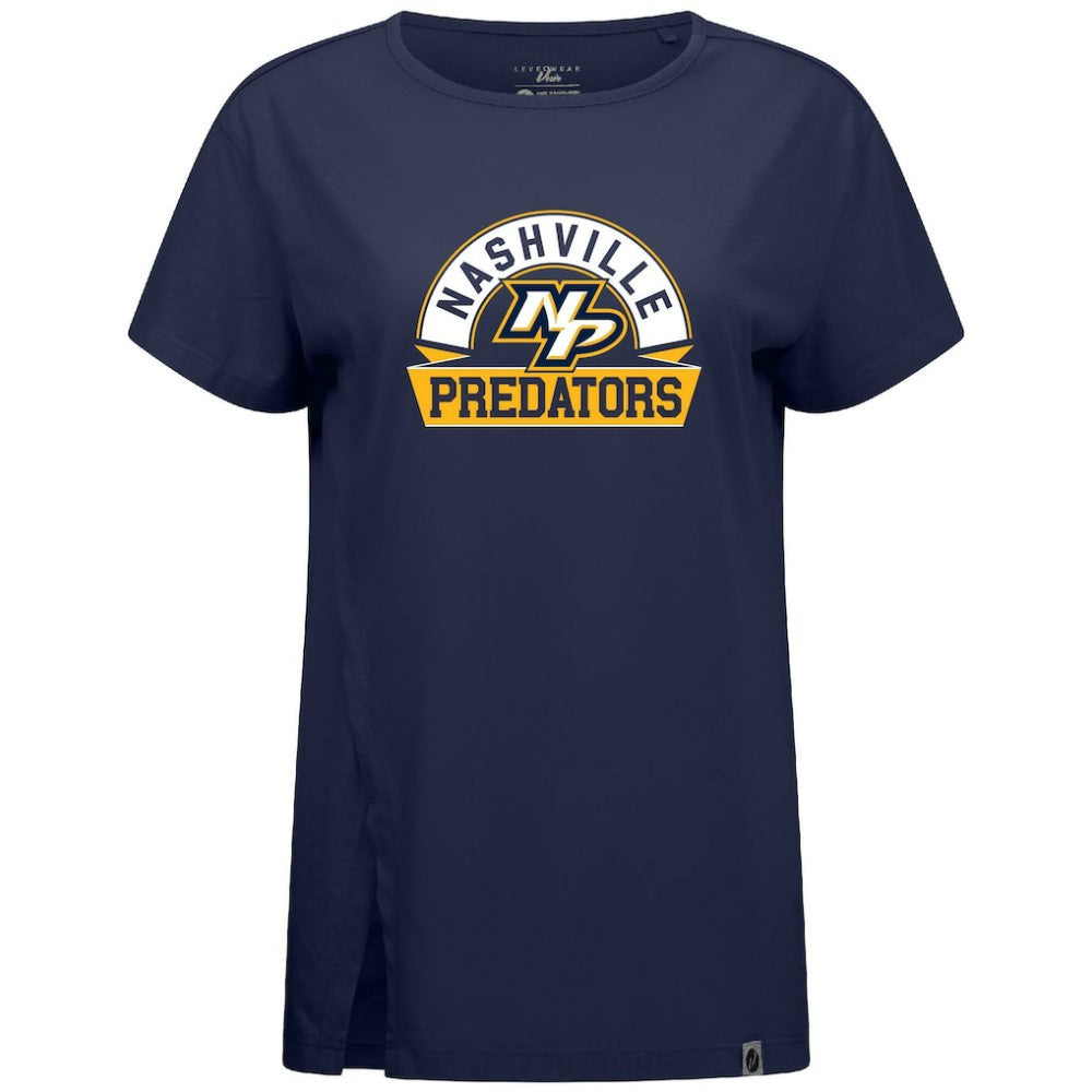 Nashville Predators Levelwear Women's Influx Banner Arch T-Shirt Discount