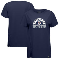 Winnipeg Jets Levelwear Women's Influx Banner Arch T-Shirt For Sale