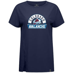 Colorado Avalanche Levelwear Women's Influx Banner Arch T-Shirt On Sale