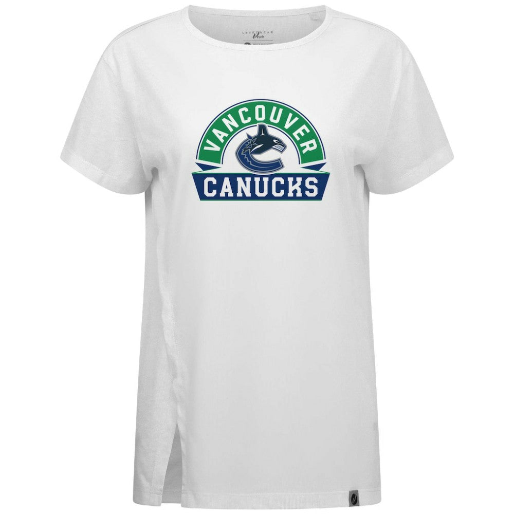 Vancouver Canucks Levelwear Women's Influx Banner Arch T-Shirt Online