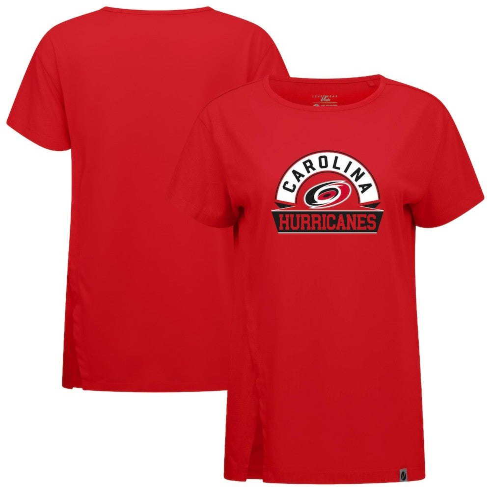Carolina Hurricanes Levelwear Women's Influx Banner Arch T-Shirt Outlet