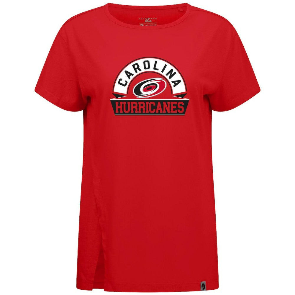 Carolina Hurricanes Levelwear Women's Influx Banner Arch T-Shirt Outlet