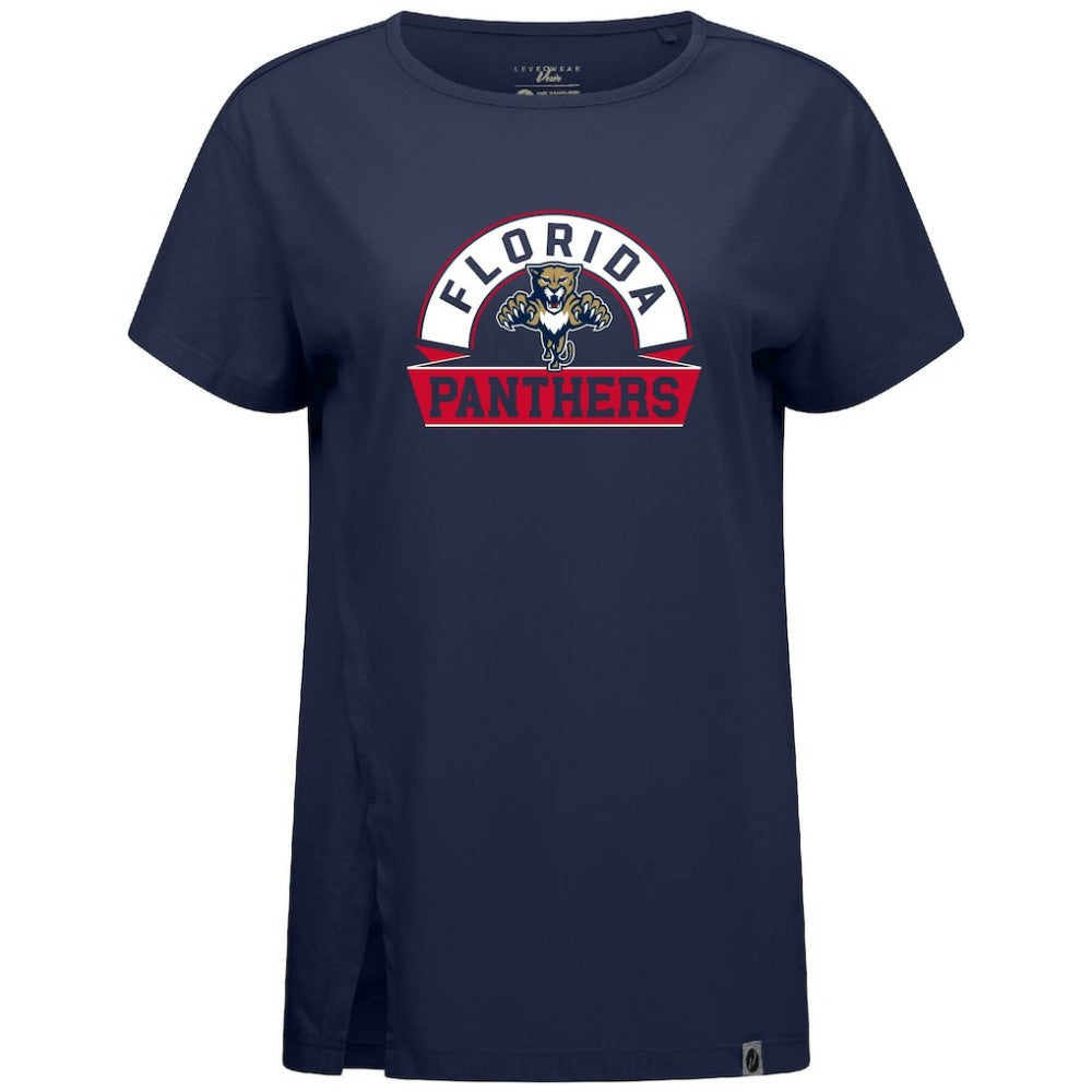 Florida Panthers Levelwear Women's Influx Banner Arch T-Shirt On Sale