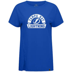 Tampa Bay Lightning Levelwear Women's Influx Banner Arch T-Shirt On Sale