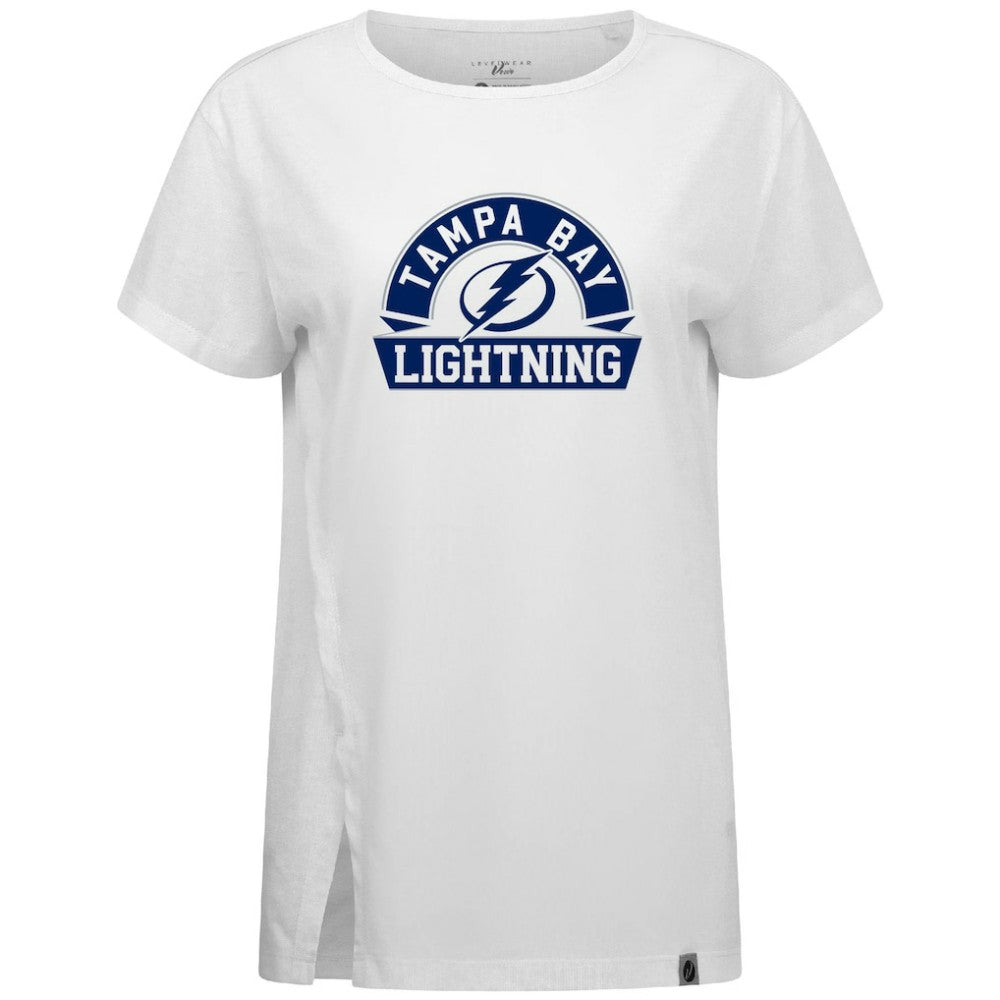 Tampa Bay Lightning Levelwear Women's Influx Banner Arch T-Shirt Sale